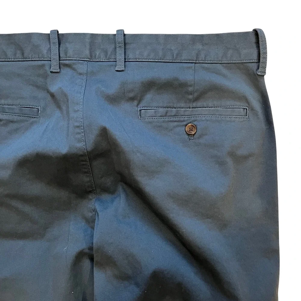 J.Crew Flex Straight Fit Chino Pants Navy‎ Blue 35x32 H3186 New
